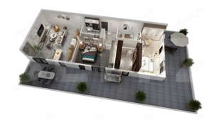 Penthouse Torontalului  88,75mp terasa