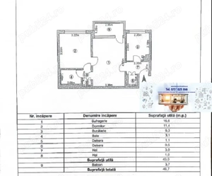 Apartament 2 camere semidecomandat, Țiglina 1, comision 0% cumpărător! - imagine 7