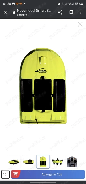 Vand navomodel Smart Boat MAX nou-nout in cutie - imagine 3