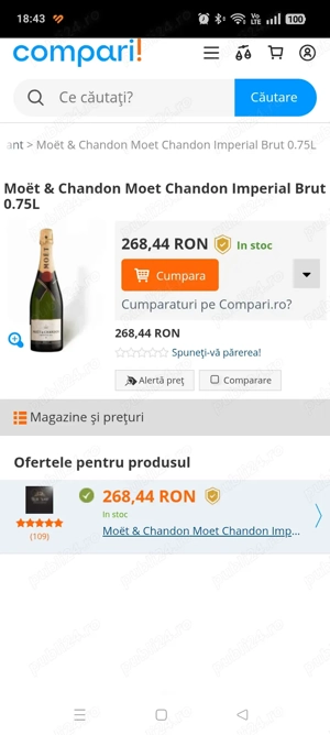 Vând șampanie Moet - imagine 2