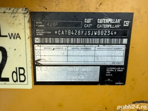 Buldoexcavator Caterpillar428F - imagine 5