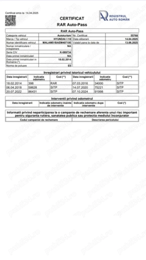 Hyundai I10, Benzină, Motor clasic 4 cilindri,Km.94.000, - imagine 10