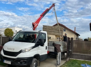 Transport Marfa Paletizata Cu Macara