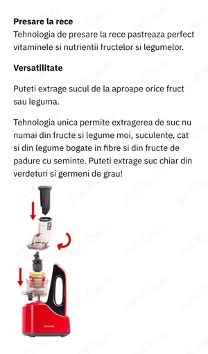 Storcator de fructe Ourson - imagine 7