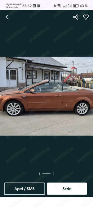 Vând Ford Focus cabrio 2008, Pininfarina, 2.0 diesel - imagine 8