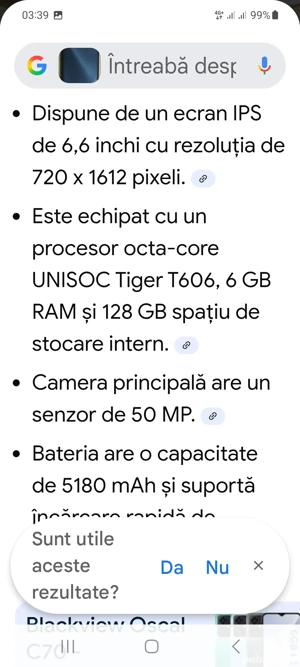 vind telefon Blackview Oscal - imagine 2