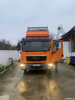 Vand Man 7,5t TGL 8.250 baculabila de fabrica Meiller kipper originala, merge foarte, - imagine 2