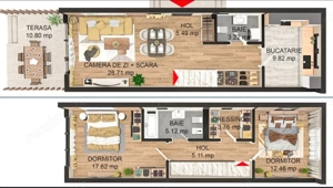 Duplex modern cu grădină și două locuri de parcare - imagine 2