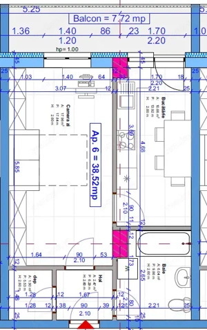 Apartament de 1 camera, 39 mp, posibilitate garaj, zona Terra