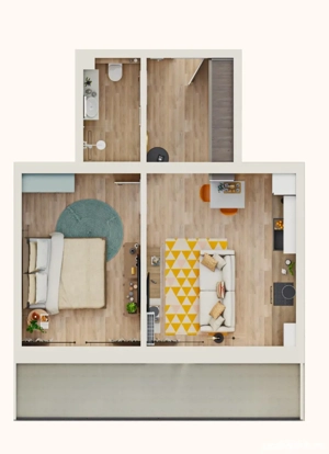 Ap. 2 camere, etaj 2 din 4, bloc nou 2025, Tiglina 2