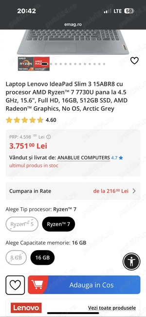 Laptop Lenovo ideapad nou nout