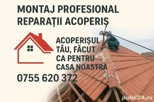     Montaj acoperiș + reparații urgente | 