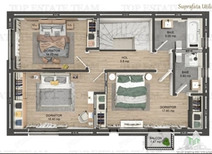 Vila individuala cuplata, in complex rezidential modern, cu 4 camere, toate utilitatile, Drumul Tabe - imagine 10