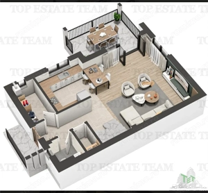 Vila individuala cuplata, in complex rezidential modern, cu 4 camere, toate utilitatile, Drumul Tabe - imagine 6