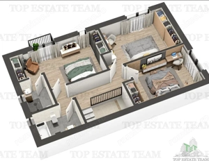 Vila individuala cuplata, in complex rezidential modern, cu 4 camere, toate utilitatile, Drumul Tabe - imagine 8