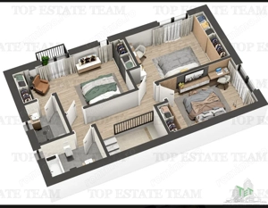 Vila individuala cuplata, in complex rezidential modern, cu 4 camere, toate utilitatile, Drumul Tabe - imagine 9