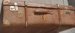 Geamantan valiza vintage kofferfabrik VEB KINDELBRUCK ECHT VULKKANFIBE