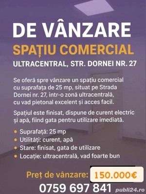 Spatiu Comercial De Vânzare Strada Dornei
