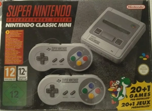 Consola Nintendo clasica Mini SNES cu 21 jocuri preinstalate