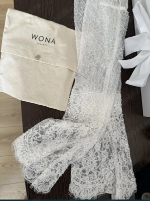 Rochie de mireasa Casa de moda Wona facuta pe comanda din dantela chantilly - imagine 5