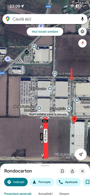 Teren VGP Ghiroda, asfalt. Utilitati imediata apropiere.