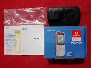 Telefon mobil non-smart nou Nokia C1-01 cu accesorii originale - imagine 4