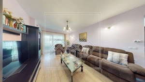 Ap.cu 3 camere, 2 bai si balcon, etaj intermediar, mobilat si utilat - imagine 3