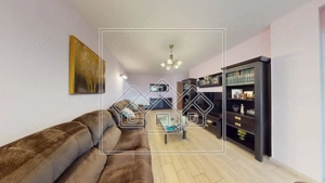 Ap.cu 3 camere, 2 bai si balcon, etaj intermediar, mobilat si utilat - imagine 9