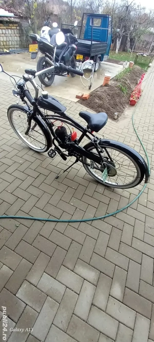 bicicleta cu motor cruiser 26 zoll - imagine 2