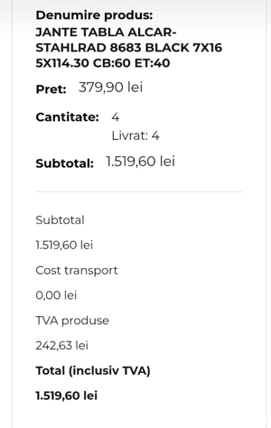 Jante tabla noi Toyota R16