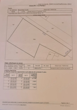 Vand teren intravilan 2079 mp in Baldovinesti Braila - imagine 3