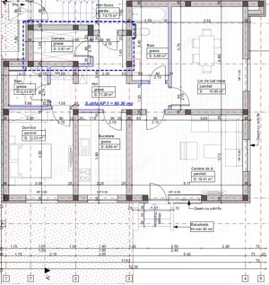 Apartament 3 camere, decomandat – 81 mp utili - 70 mp gradina, zona Planetelor