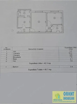 Inel 1, Eden, 2 camere, gaze, etaj 3, vanzari Constanta - imagine 11