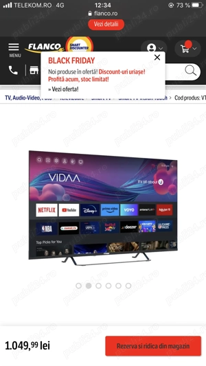 Televizor Smart Vizion Touch diagonala 108 - imagine 2