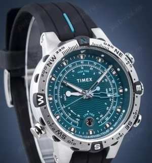 Vand ceas Timex functii de busola, termometru, maree, 100m adancime - imagine 2