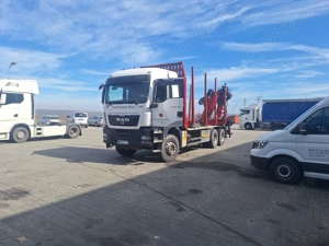 De vanzare Autoutilitara marca MAN, transport busteni cu macara - imagine 3
