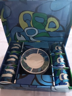 Set Cesti   de cafea pt 6 persoane in cutie , nou