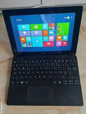 Vând laptop (tabletă + tastatură) Acer POYCY, perfect funcțional [poze reale]