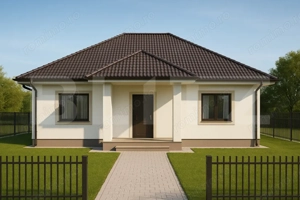 Casa individuala cu 4 camere,pe un nivel, 840 mp teren,Valea Popii