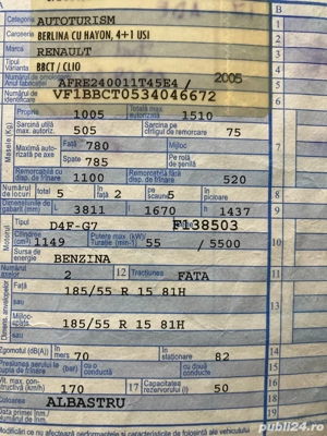 Renault Clio,2005 benzină 1.2,16V - imagine 7