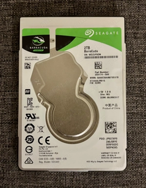 Seagate Baracuda 2 Tb 2,5 Sata 3.7 mm. 128 Mb, SATA 3 6 GB s .