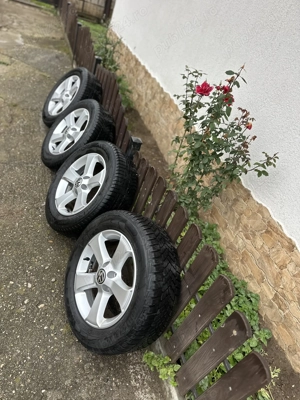 Jante aliaj originale Vw pe 16” cauciucuri de iarnă GoodYear/Hankook 215x60x16 Tiguan - imagine 6