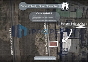 Teren Intravilan | Pallady | G2a UTR | deschidere 15 m | 750 mp