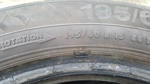 Vând anvelope iarnă, 196 65 R15, DOT 2021, uzură cant interior Preț pe SET = 170 Lei - imagine 8