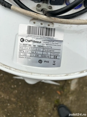 Boiler electric Chaffoteaux R Evo de 75 de l , 1200 w 