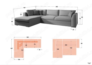 Coltar canapea extensibila - imagine 5