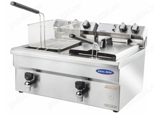 Vand friteuza profesionala MAXIGEL cu 2 cuve, de banc, STARE PERFECTA, 550 LEI