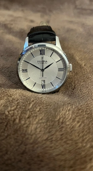 Vand ceas Festina, mecanic, geam safir, curea piele naturala - imagine 5