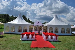 Cort de Vanzare Profesional  50x15,sau 8 Latime Lungime cata doriti Pagode 5x5 sau 6x6 Podea Mocheta