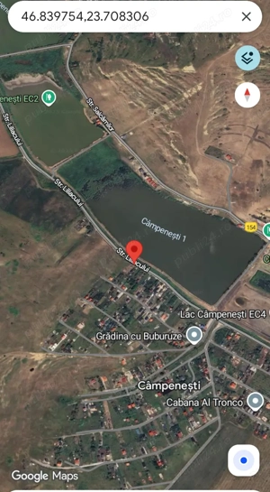 Cel mai frumos  teren  pentru casa in Câmpenești   Langa Lacul 1 Panorama superbă  - imagine 2
